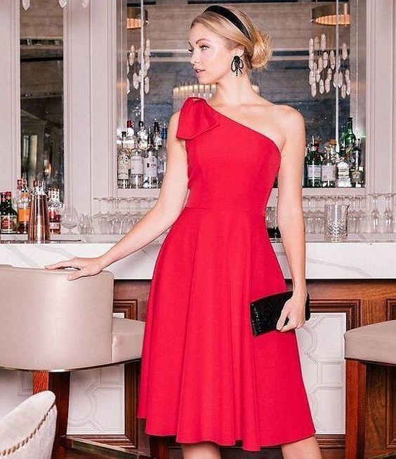 One Shoulder Homecoming Dresses Melissa A-Line HF9974