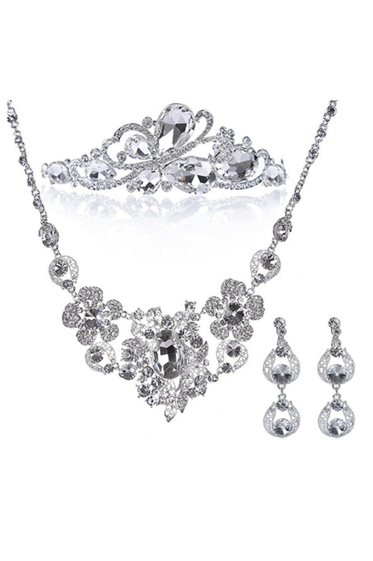 Elegant Alloy/Rhinestones Ladies' Jewelry Sets #Cx00012